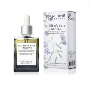 Seraphine Botanicals Blueberry Kale + Nectar Brightening Facial Serum 1 oz NIB💙